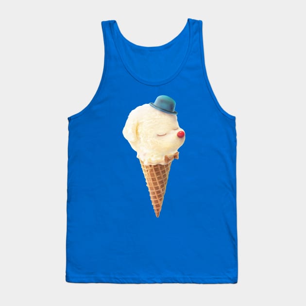 Cute Puppy Ice Cream Tank Top by zkozkohi